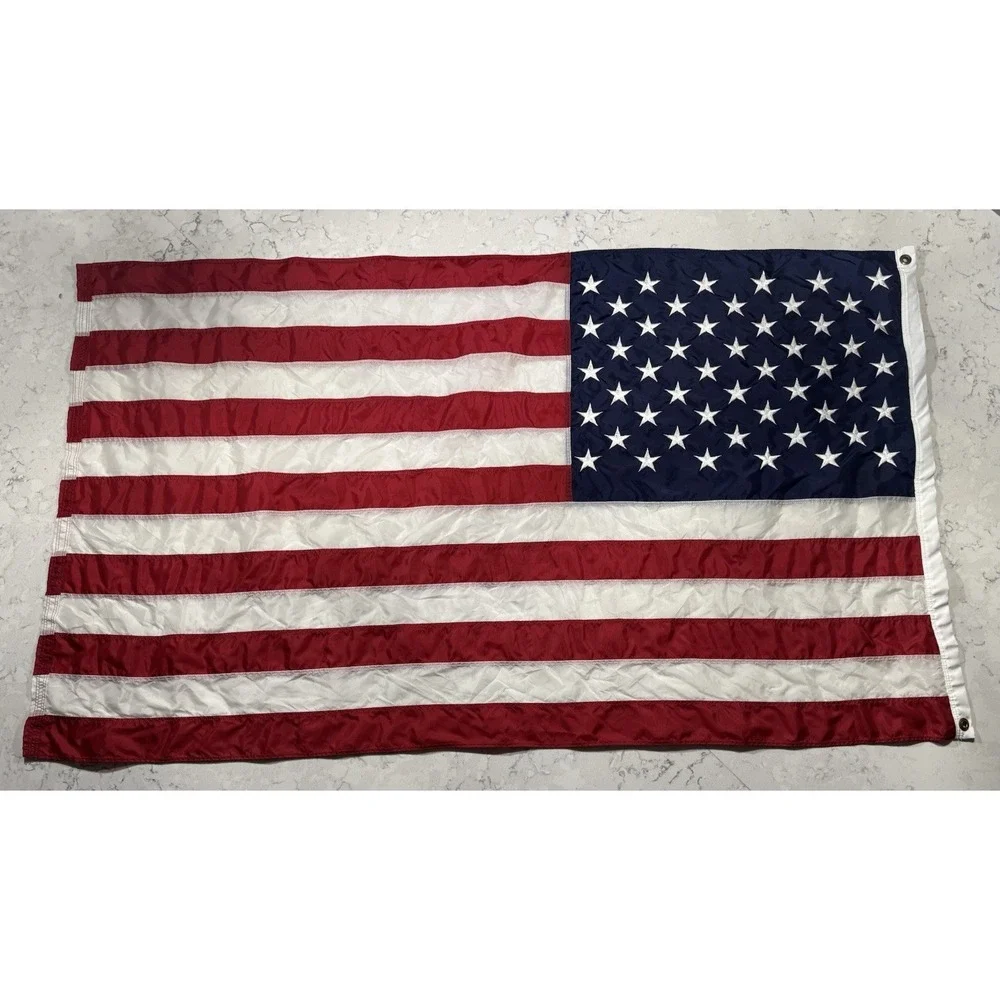 Annin American Flag 3x5 Nylon Embroidered Stars Sewn Stripes Outdoor Made In USA